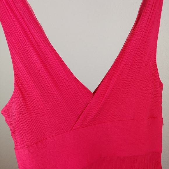 Jcrew Sophia silk dress red coral sleeveless - Picture 7 of 10